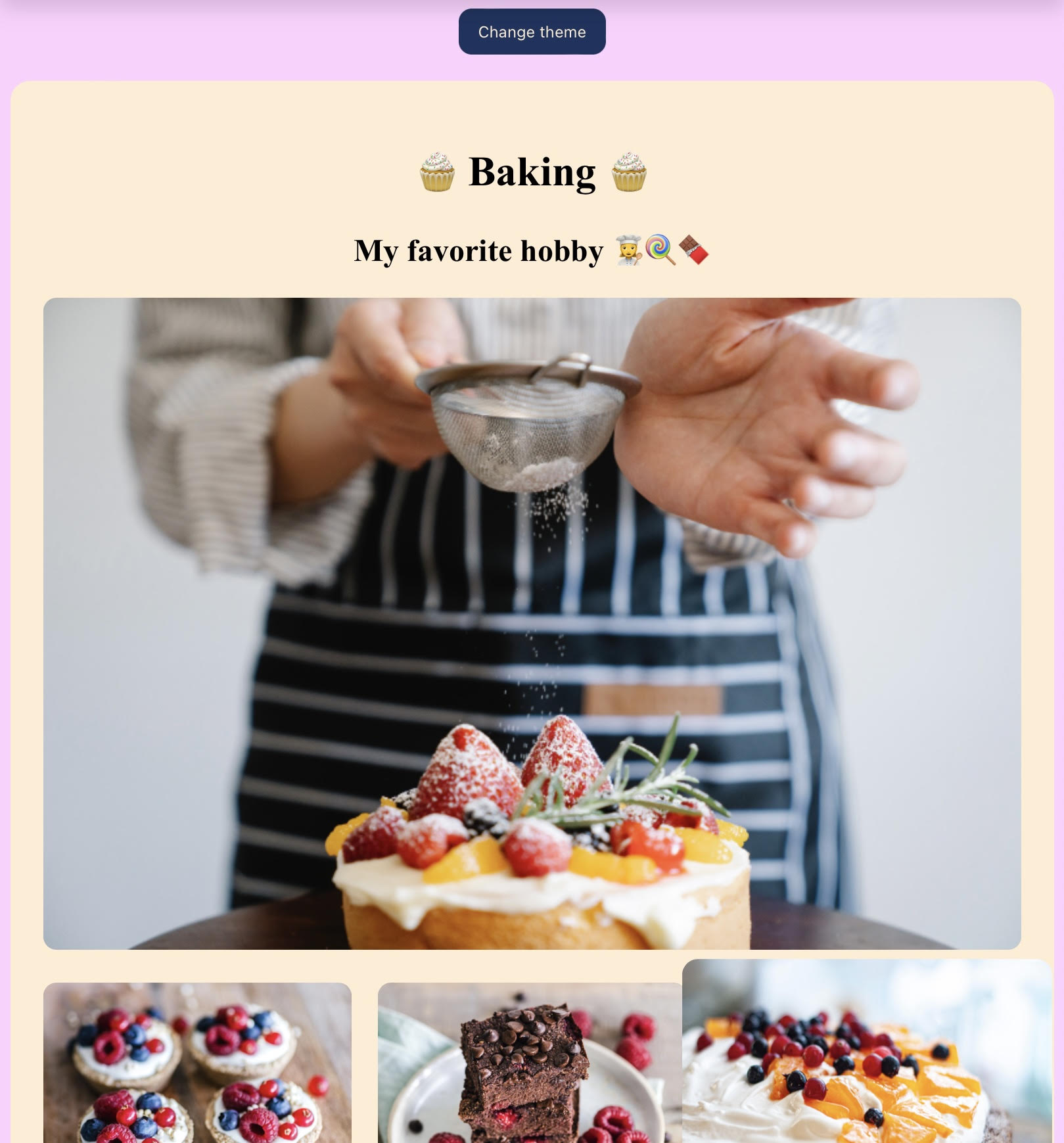 preview baking project